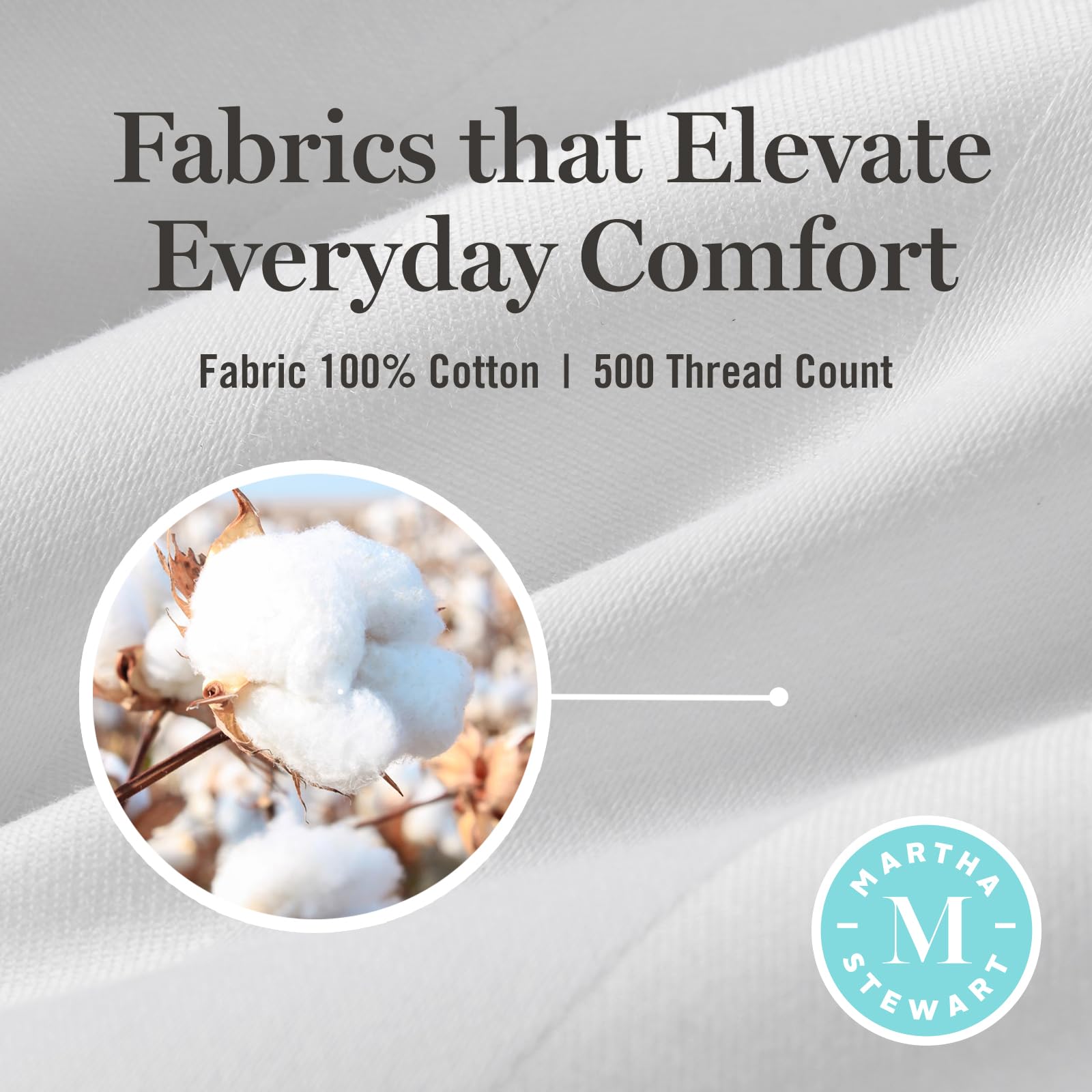 Martha Stewart pillows styled on bed to show supportive, cozy benefit