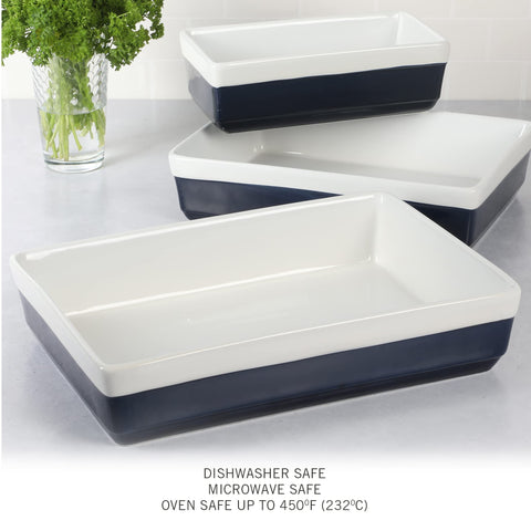Martha Stewart size comparison on counter illustrating three-piece set capacity