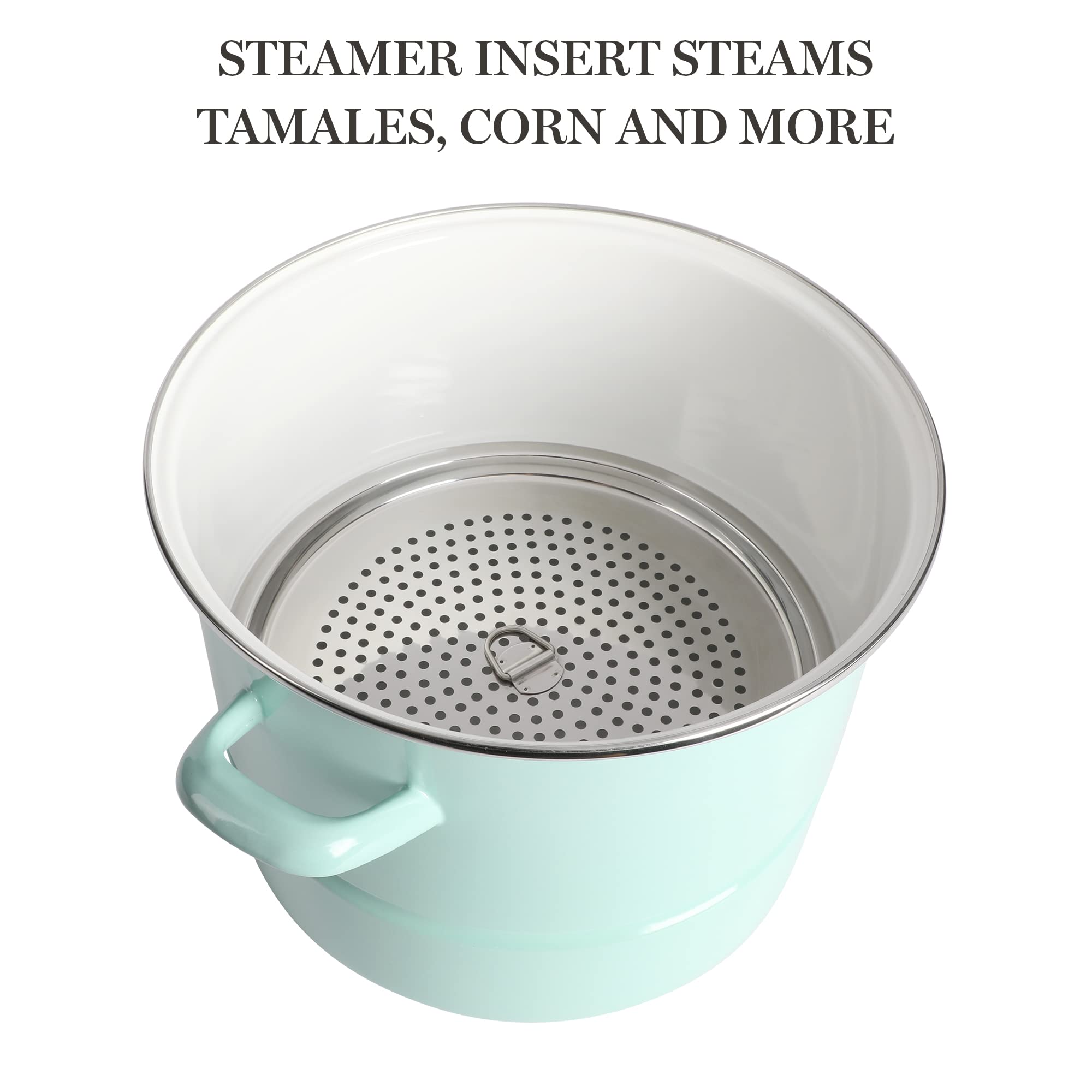 Martha Stewart tempered glass lid venting and visibility to monitor cooking
