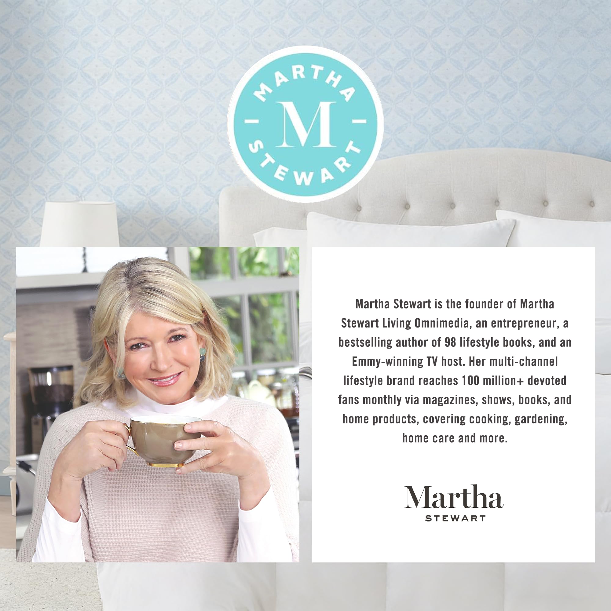 Martha Stewart vacuum-sealed packaging for compact shipping and safe delivery