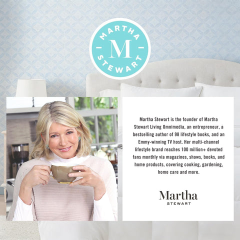 Martha Stewart vacuum-sealed packaging for compact shipping and safe delivery