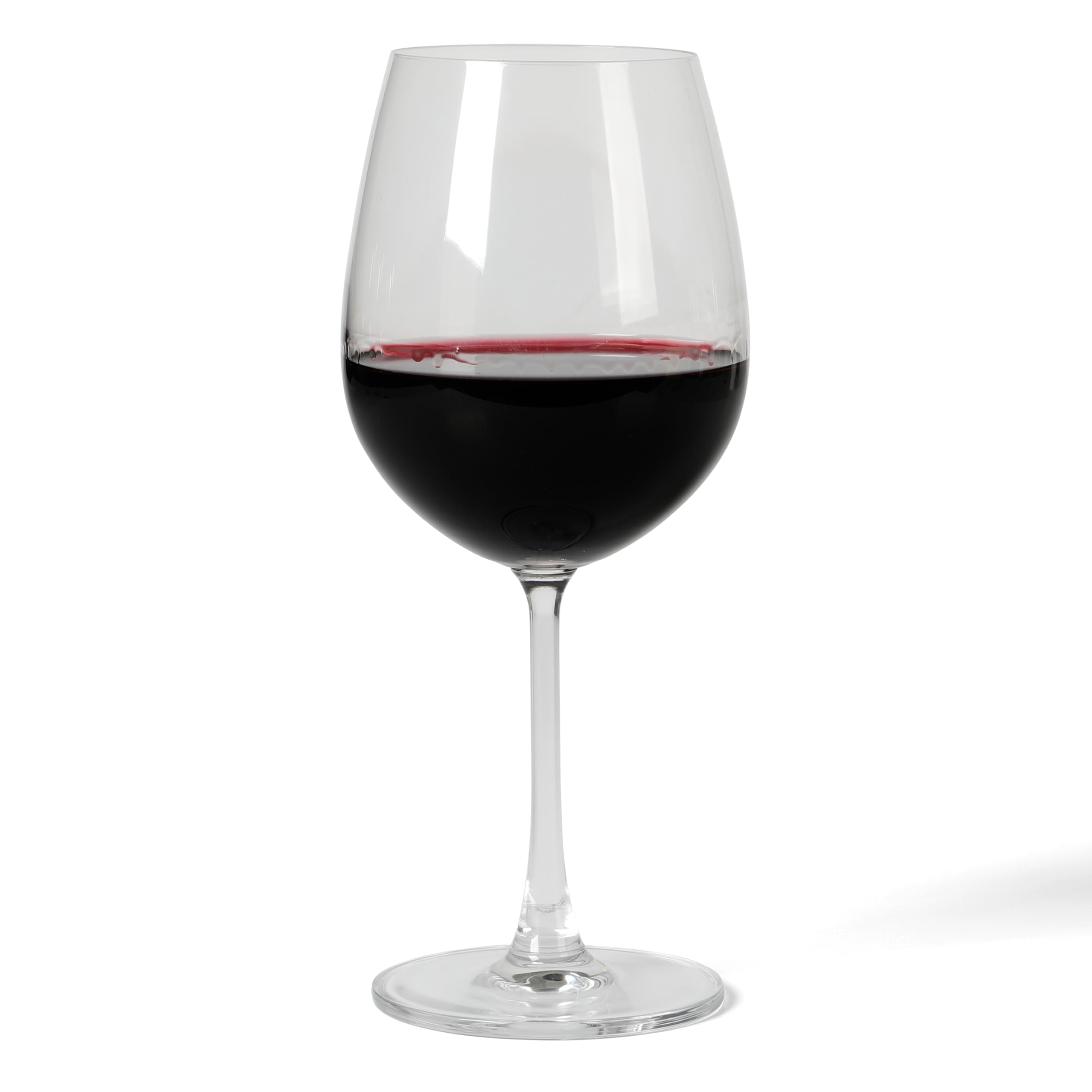 Martha Stewart Vivica four glasses styled on table showing coordinated look
