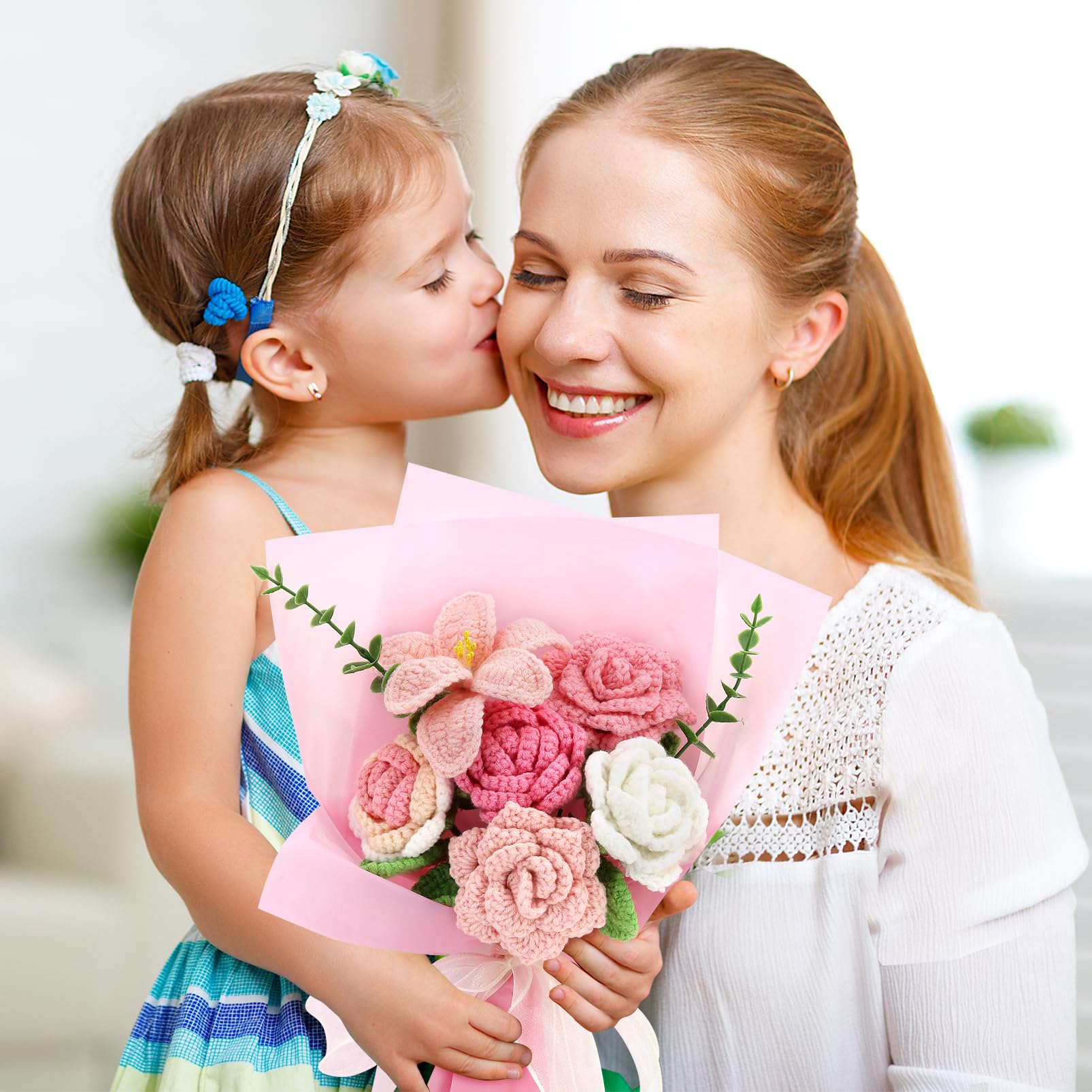 Marvogo bouquet held in hand to show scale and gift-ready size