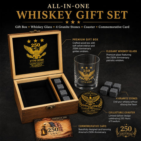 Mascotwish open wooden box displaying all components for easy gifting
