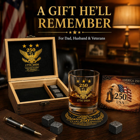 Mascotwish patriotic coaster and commemorative card for meaningful gifting