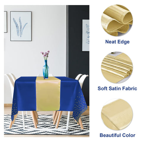 MASHAN satin runner texture detail highlighting smooth, wrinkle-resistant finish