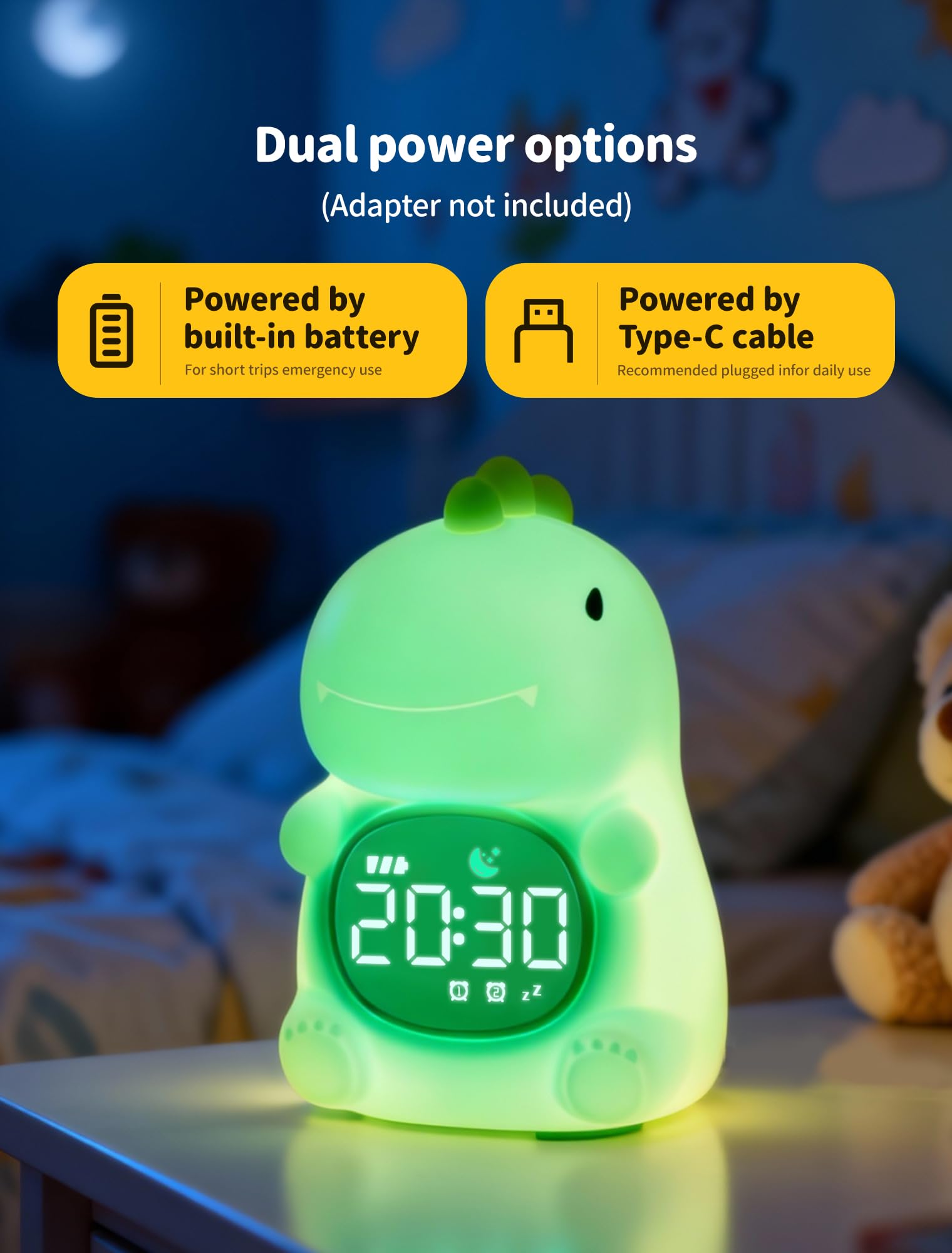 MASHI view of control buttons highlighting sound and alarm settings for easy use