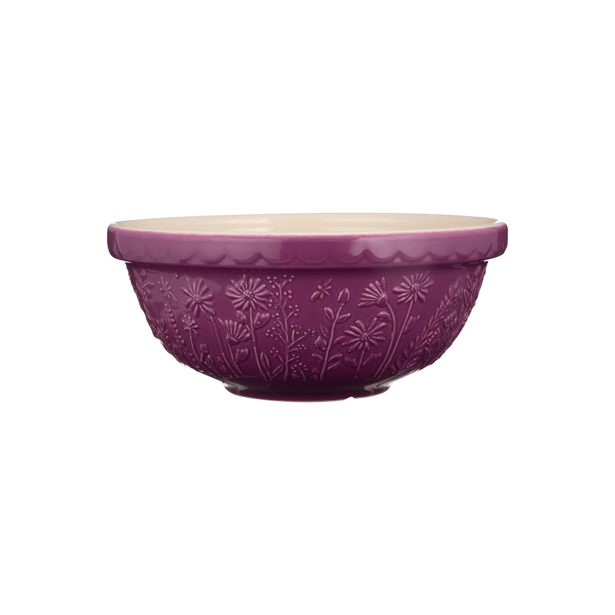 Mason Cash S18 front view showing maroon glaze and classic shape for versatile use
