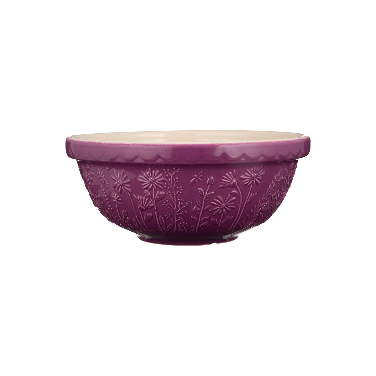 Mason Cash S18 front view showing maroon glaze and classic shape for versatile use