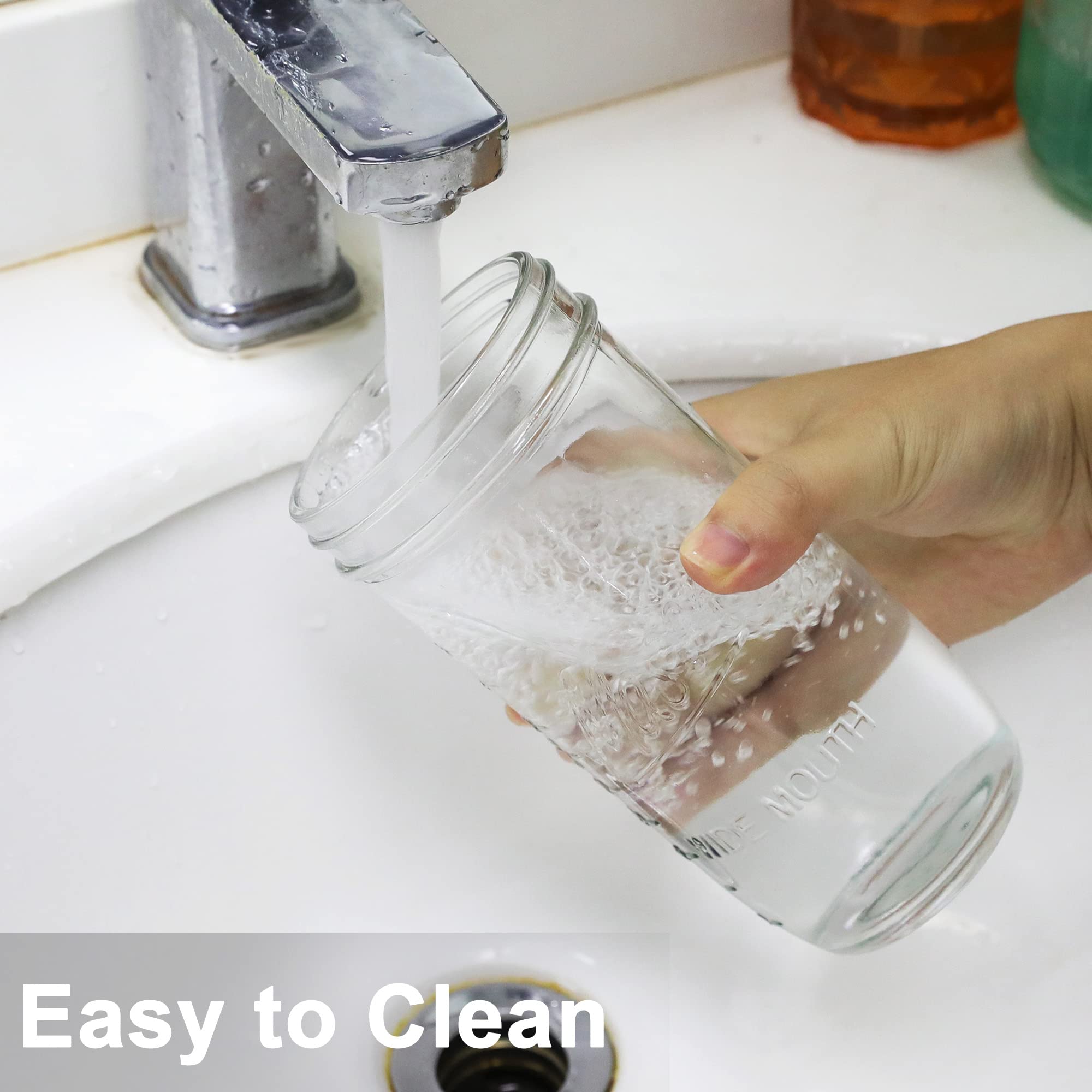 Mason jar in outdoor setting demonstrating portable reusable drink solution