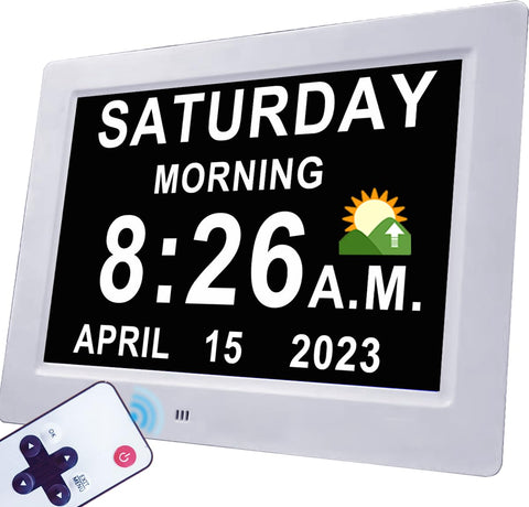 MASSII front display large calendar showing time and date for clear daily orientation