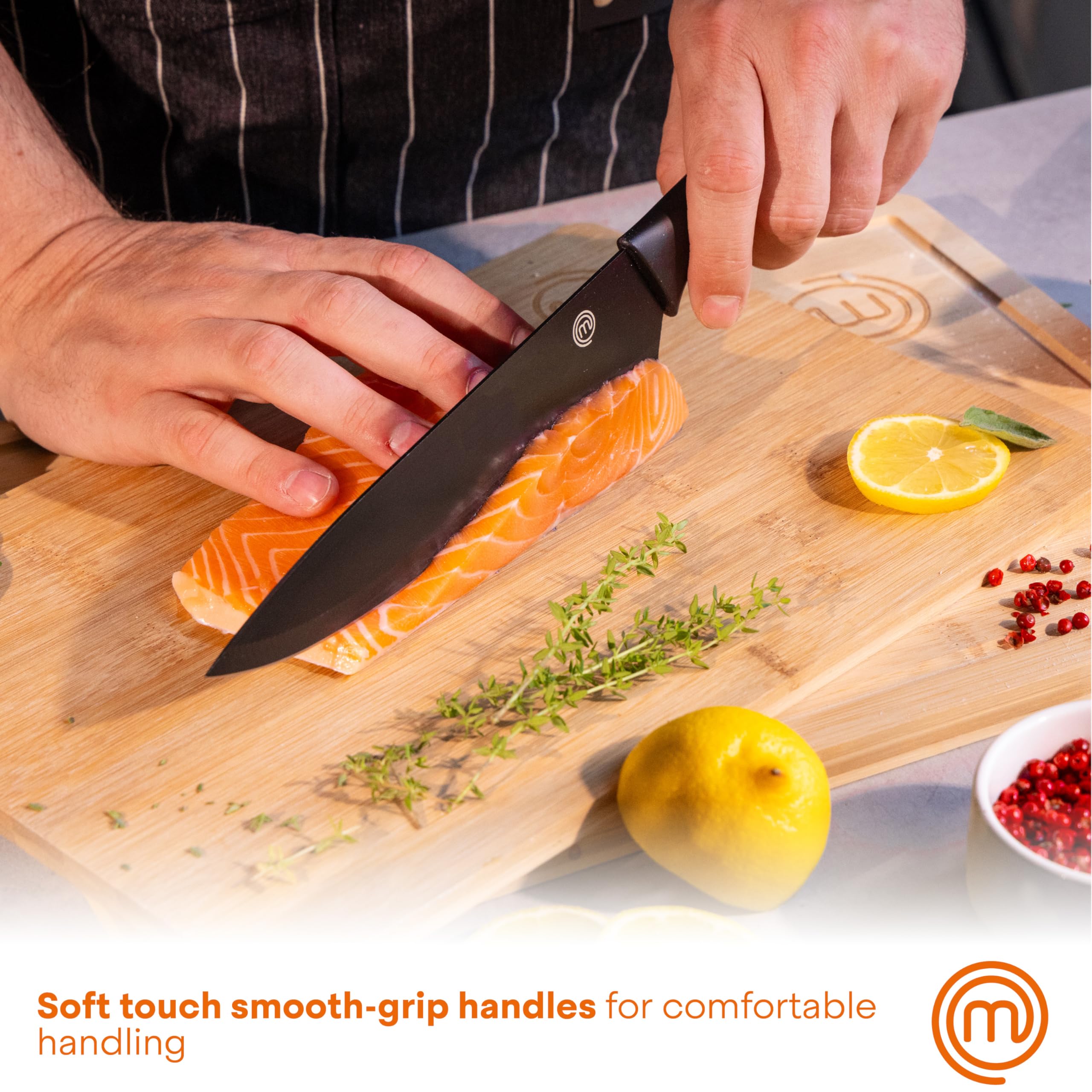 MasterChef block interior showing flexible spaghetti structure protecting blades safely