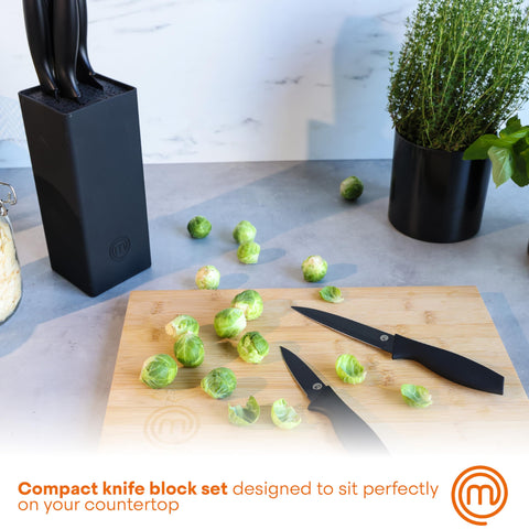 MasterChef ergonomic handle detail demonstrating comfortable grip for extended prep