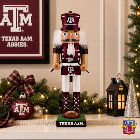 Masterpieces Texas A&M close-up of gems and pom ball adding sparkle and texture to the figure