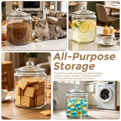 Masthome jar styled in bakery display to showcase baked goods