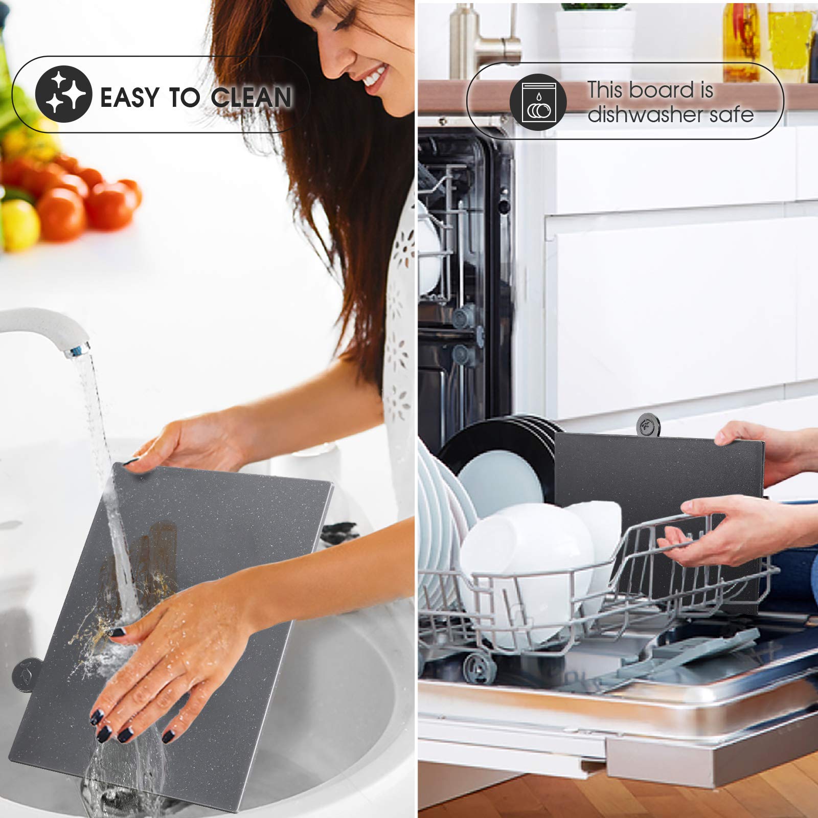 Masthome set styled on counter illustrating compact storage benefit