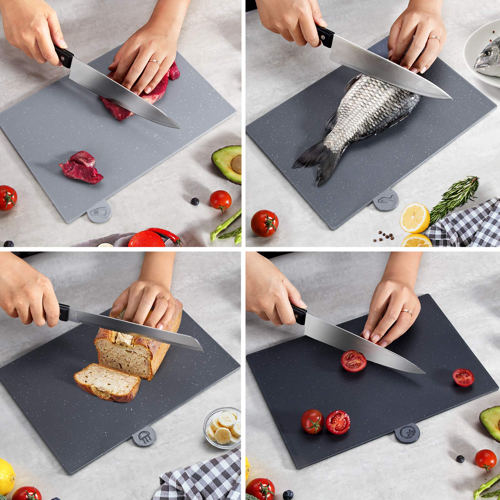 Masthome board beside hand showing slim size and easy handling