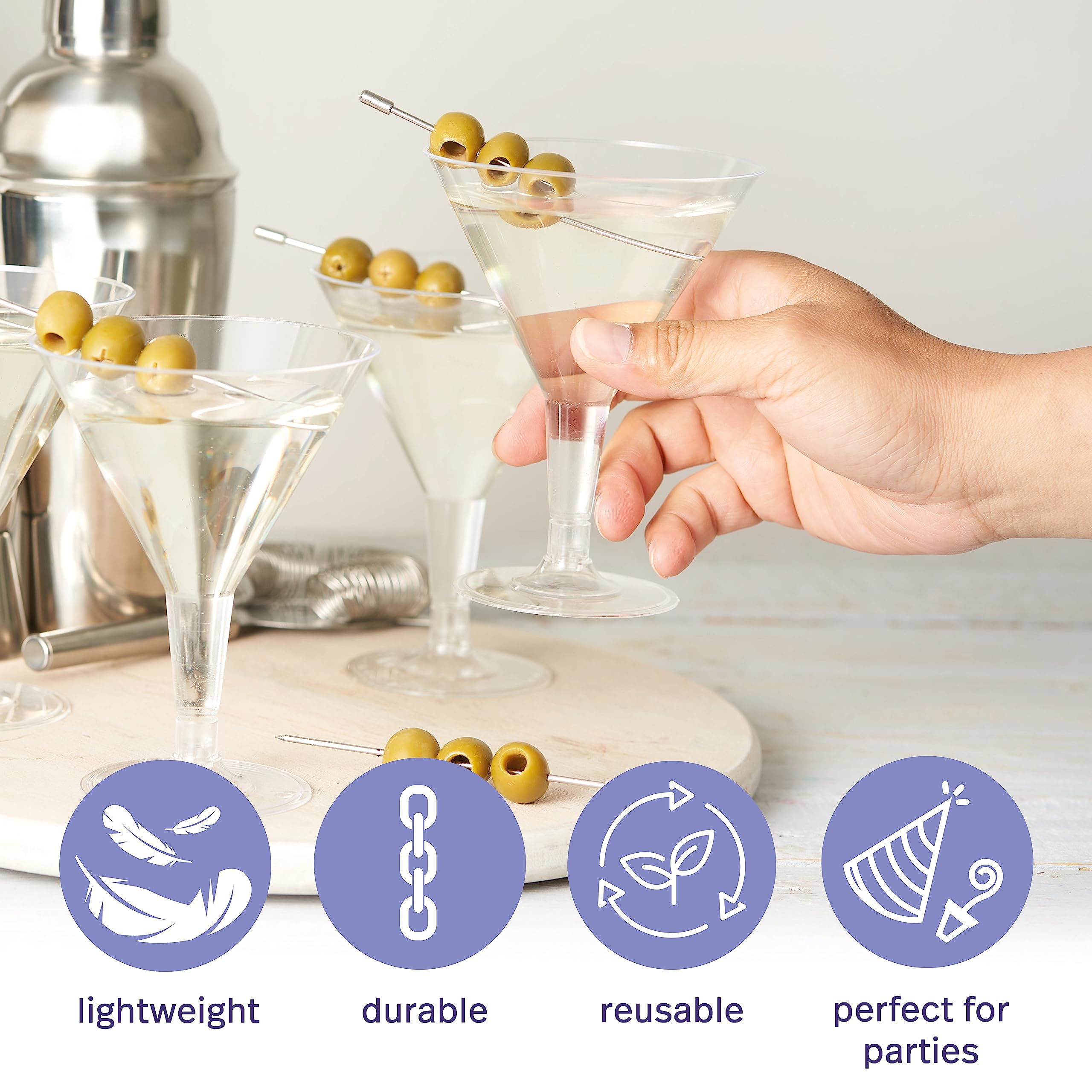 MATANA glass with dessert sundae illustrating versatile use for treats and parfaits