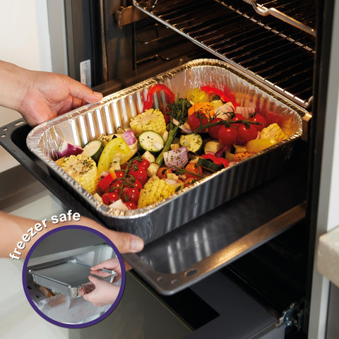 MATANA deep pan in oven roasting chicken showing high-heat performance benefit