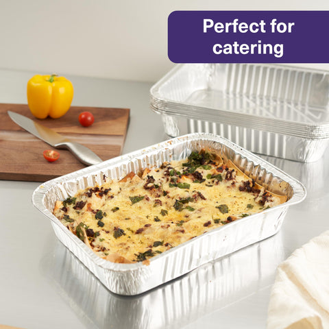 MATANA pans stacked neatly to illustrate compact storage benefit