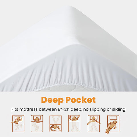 MATBEBY mattress topper side profile illustrating pillow-top height and even padding
