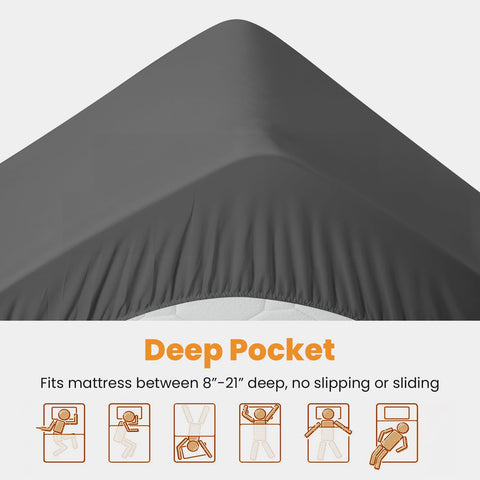 MATBEBY side profile on 21-inch mattress demonstrating full coverage