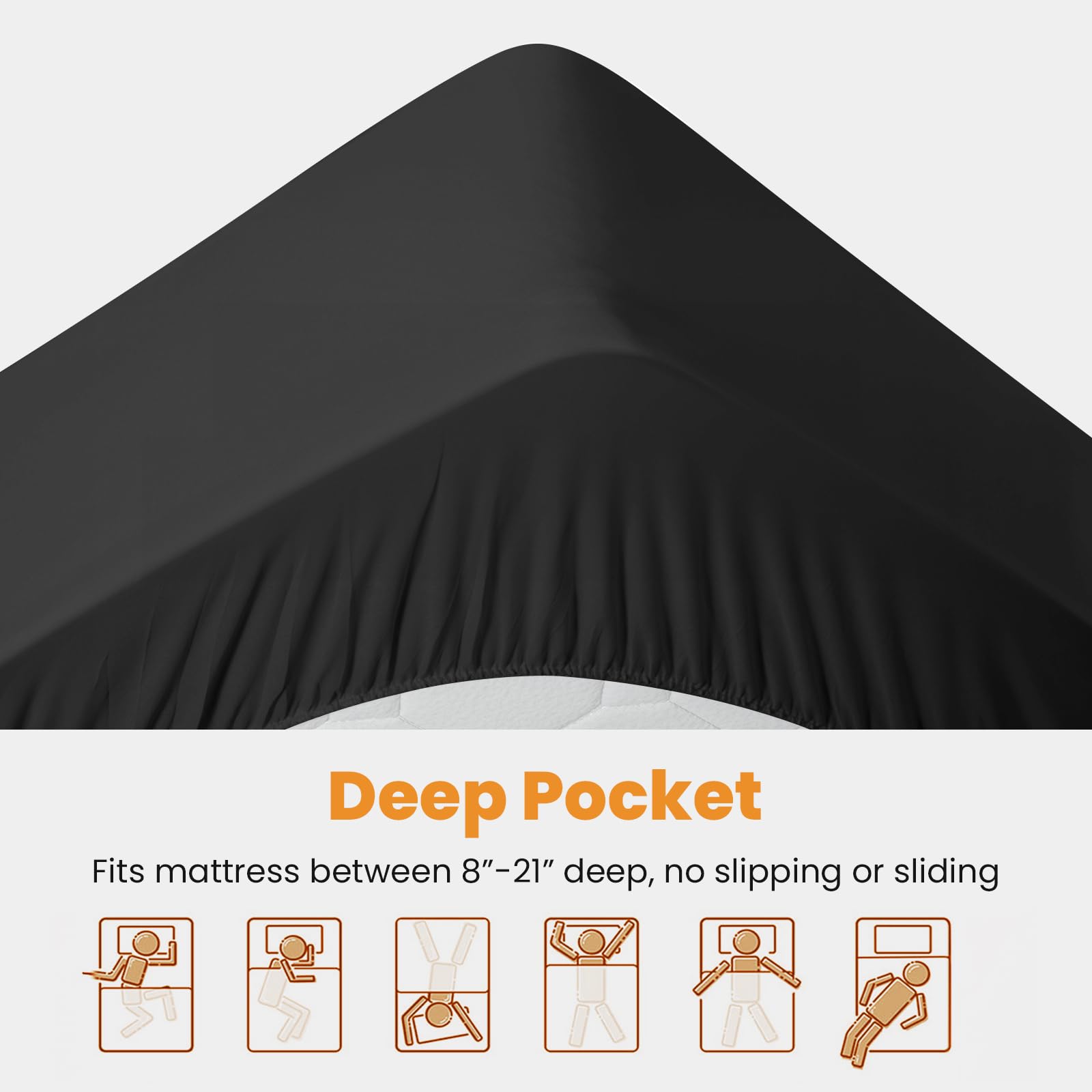 MATBEBY mattress pad in use on a queen bed demonstrating added comfort