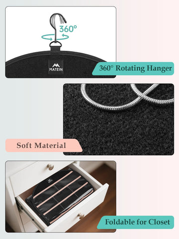 MATEIN folded flat organizer for compact storage and space-saving benefit