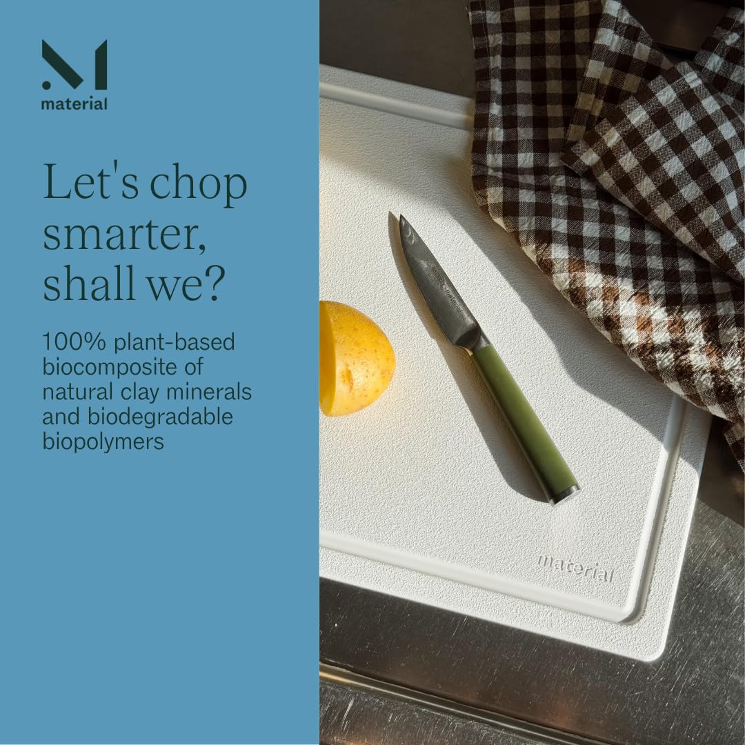 Material MK Free Board in use chopping vegetables showing stable surface benefit: easy prep