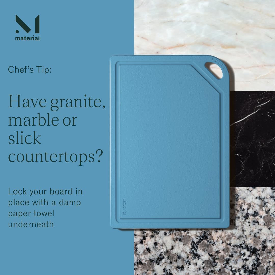 Material MK Free Board with size comparison showing dimensions benefit: large serving area