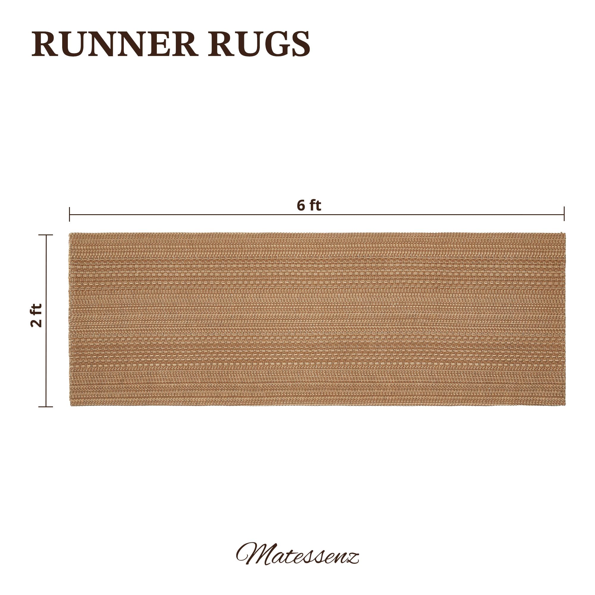 MatEssenz folded runner ready for machine washing and easy care