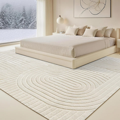 MATIIUI rug under bed enhancing bedroom comfort and cozy feel