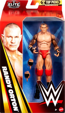 Mattel Randy Orton TrueFX face close-up highlighting lifelike detail