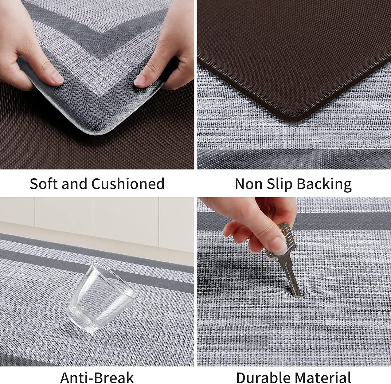 Mattitude short mat in front of sink improving standing comfort