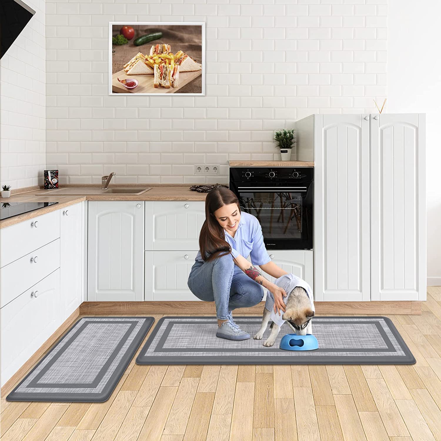 Mattitude mats with ruler showing dimensions for space planning