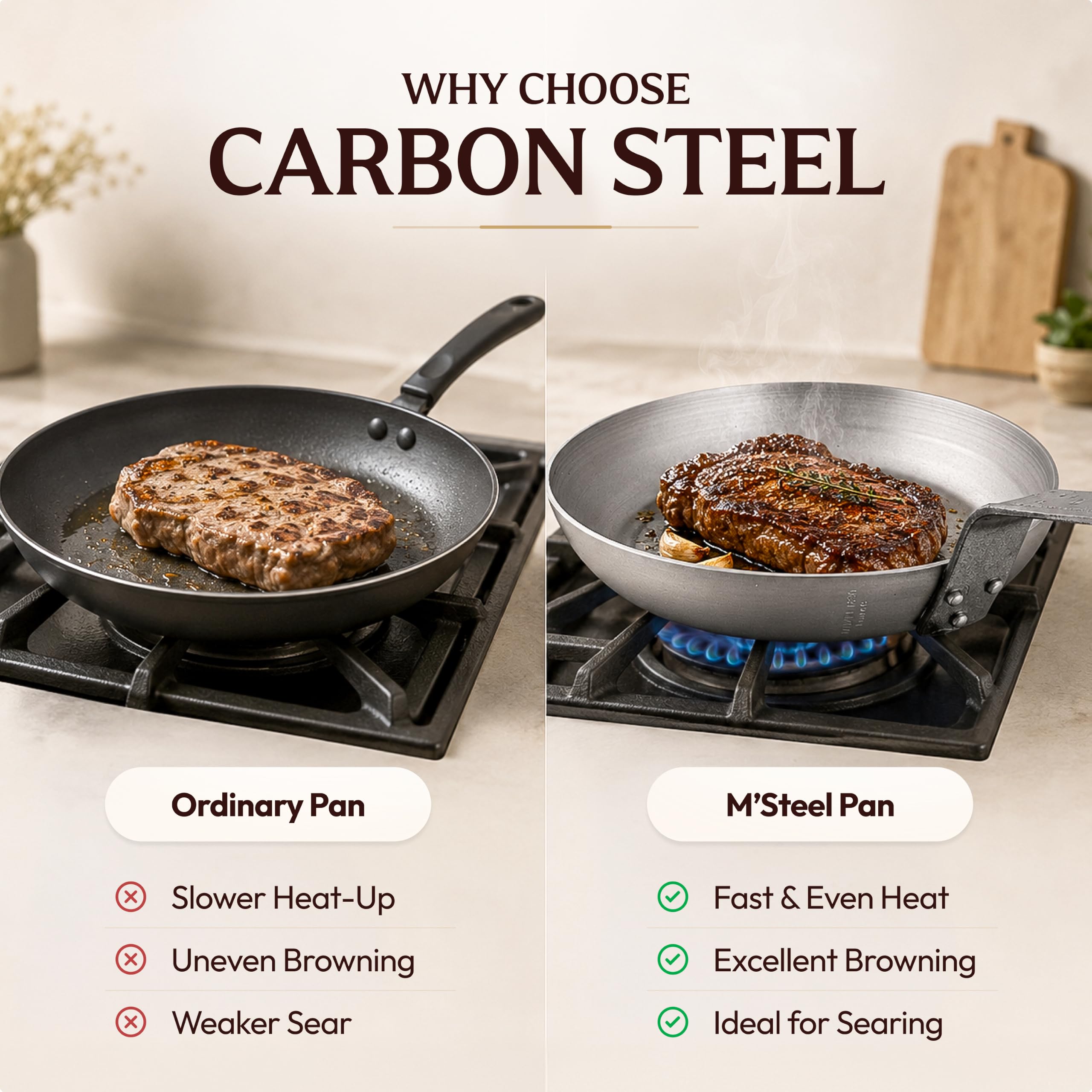Mauviel on induction cooktop proving universal cooktop compatibility benefit