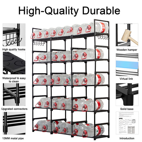 Mavivegue close-up of waterproof PP shelf for easy cleaning and protection