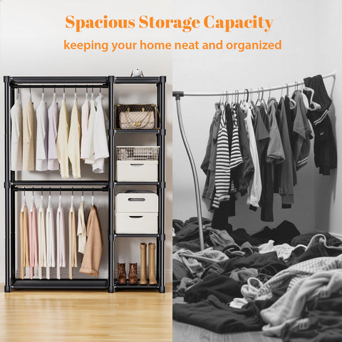Mavivegue folded clothes on shelf showing neat storage and visibility