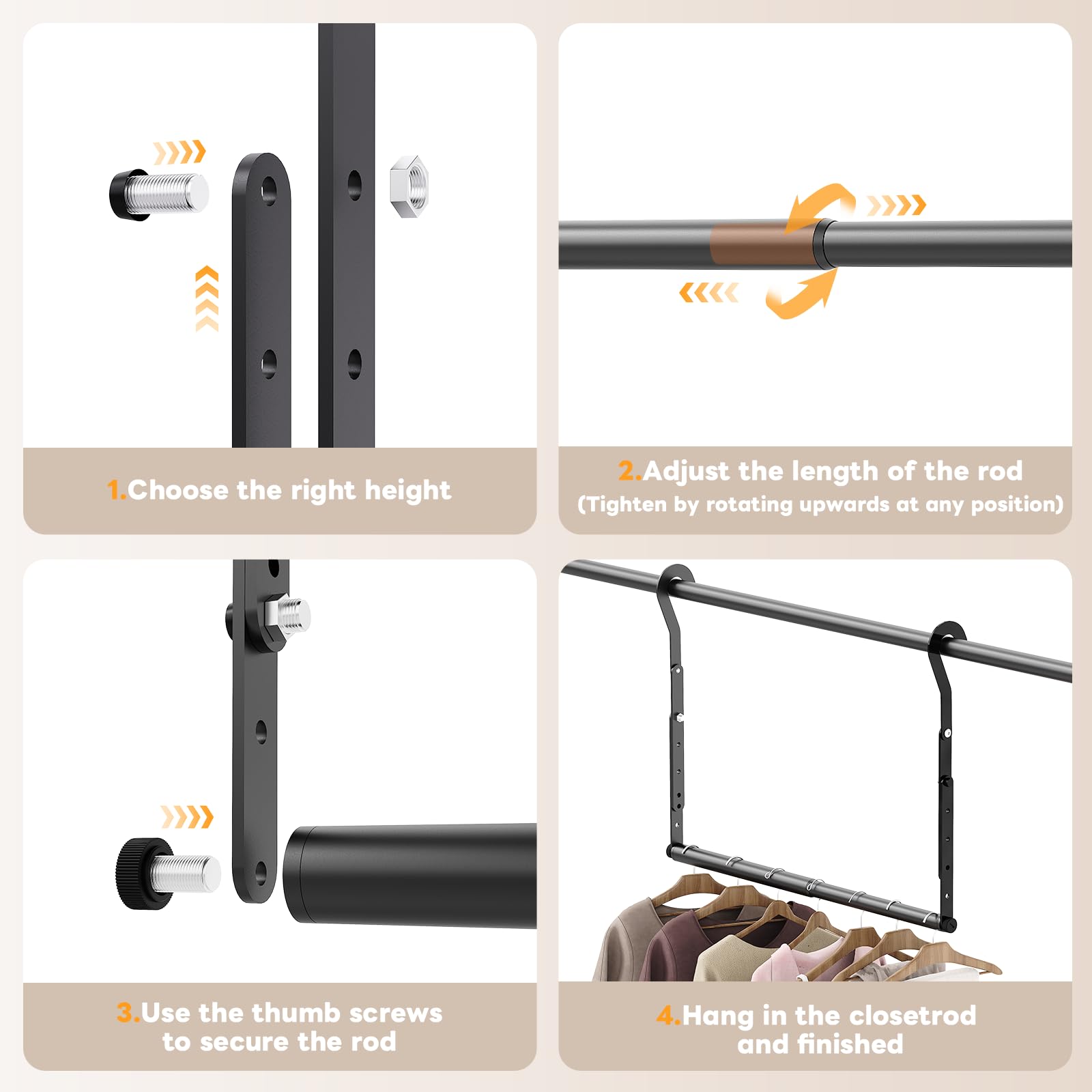 Mavivegue compact folded rods ready for storage or transport