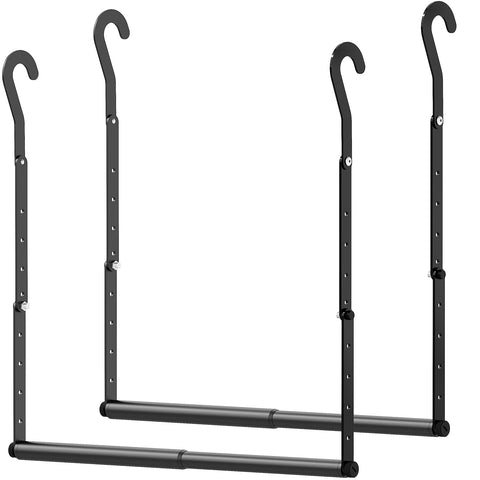 Mavivegue front view showing two adjustable closet rods adding storage