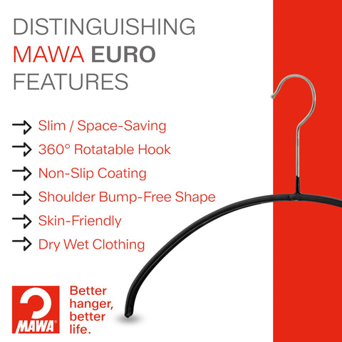MAWA swivel hook detail demonstrating easy rotation and hanging convenience