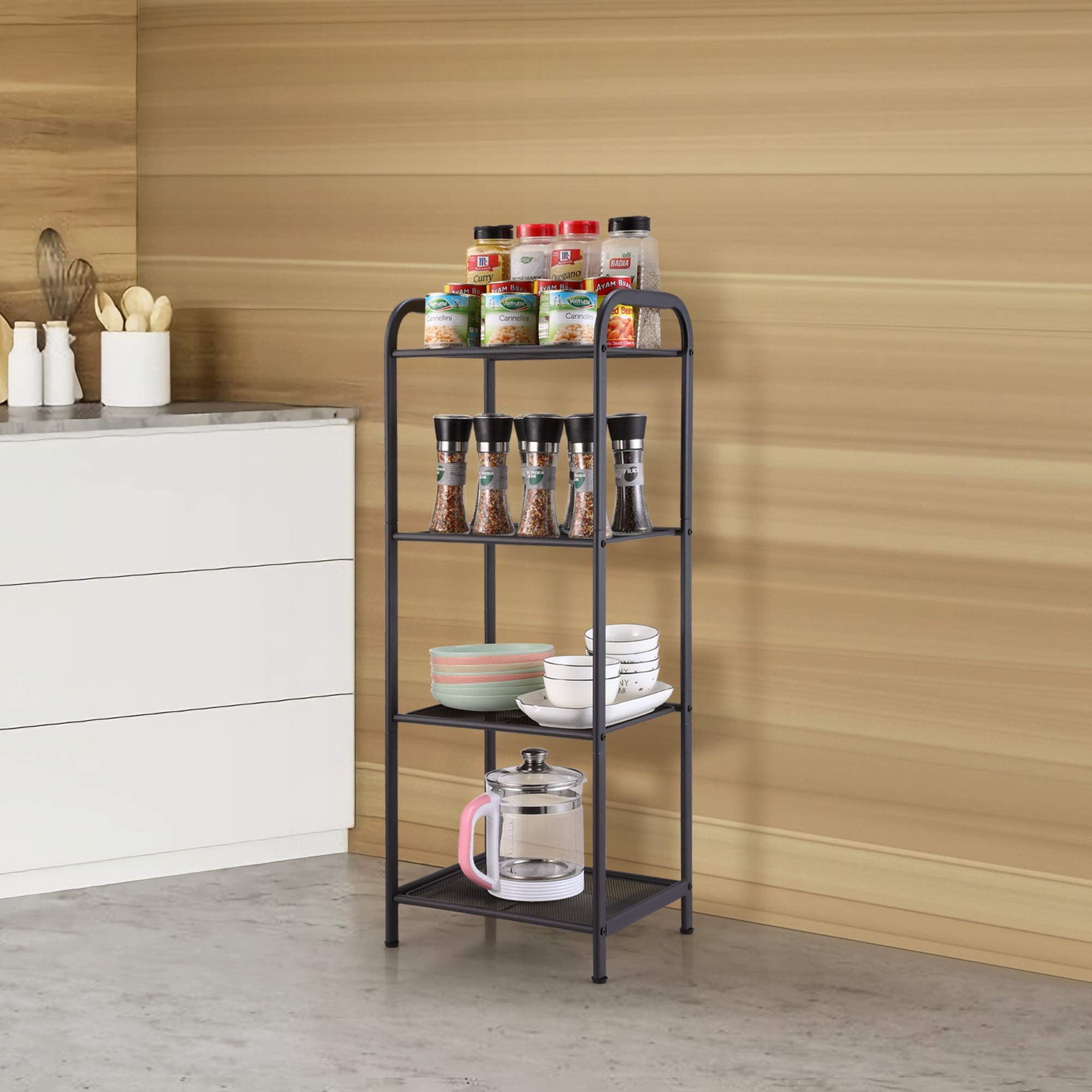 MAX Houser in kitchen holding spices and small appliances for organized counter benefit