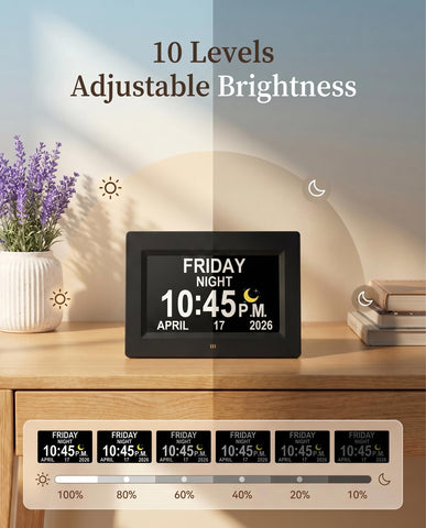 MAXCULUX alarm list screen, enables scheduling of 27 custom reminders