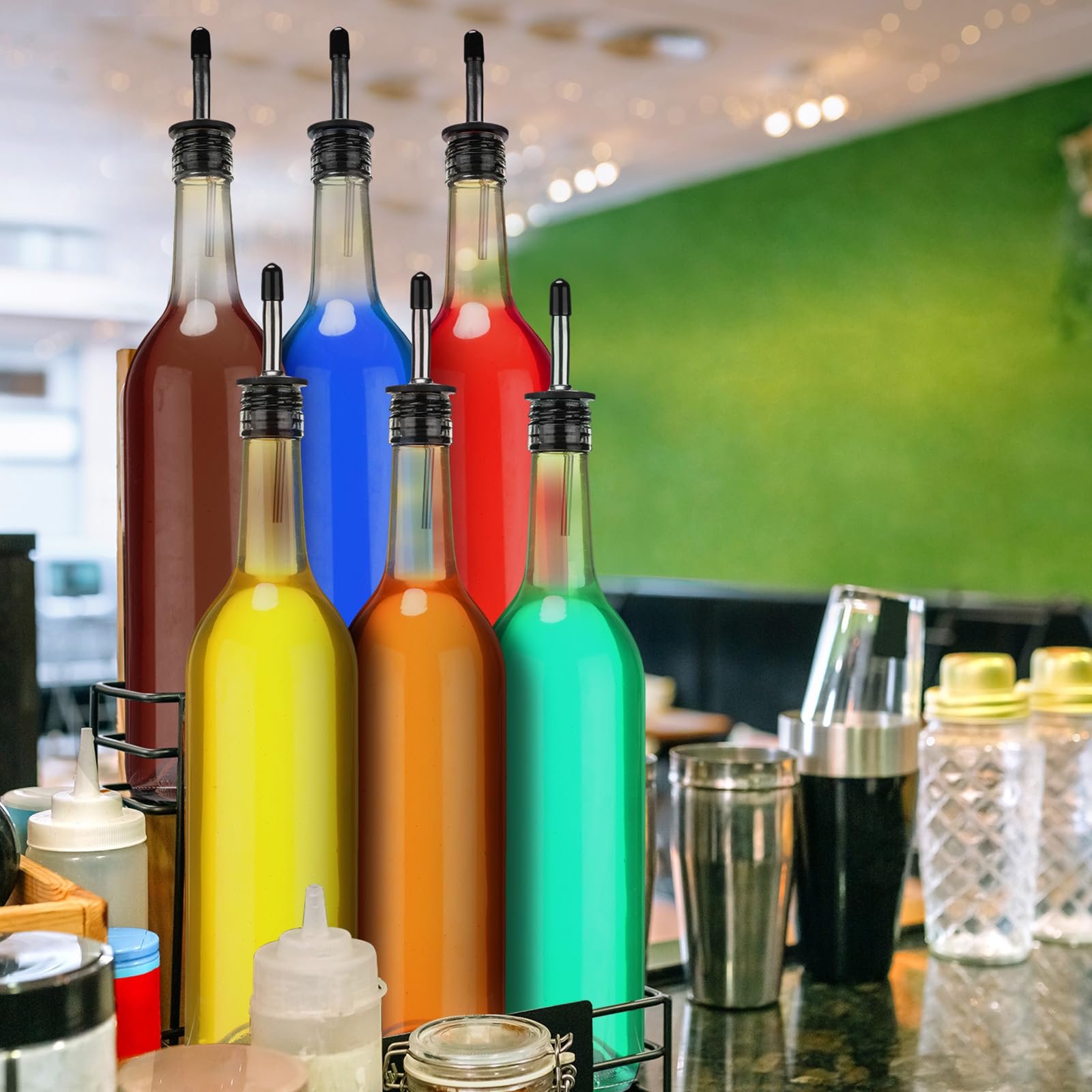 Maxdot disassembled bottle and pourer ready for cleaning showing upkeep ease benefit