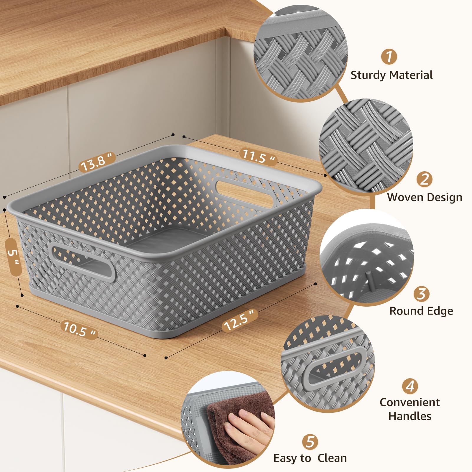 MaxGear close weave detail highlighting durable PP texture and easy cleaning