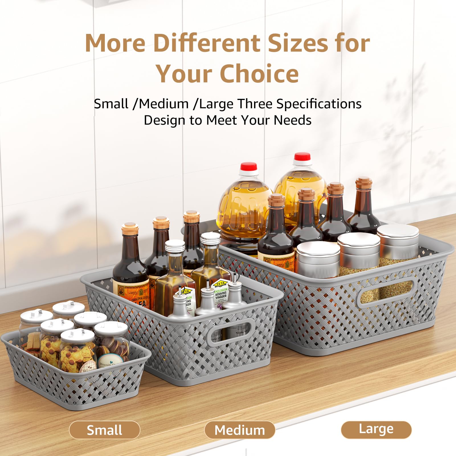 MaxGear in shelf organization demonstrating space-saving and visibility