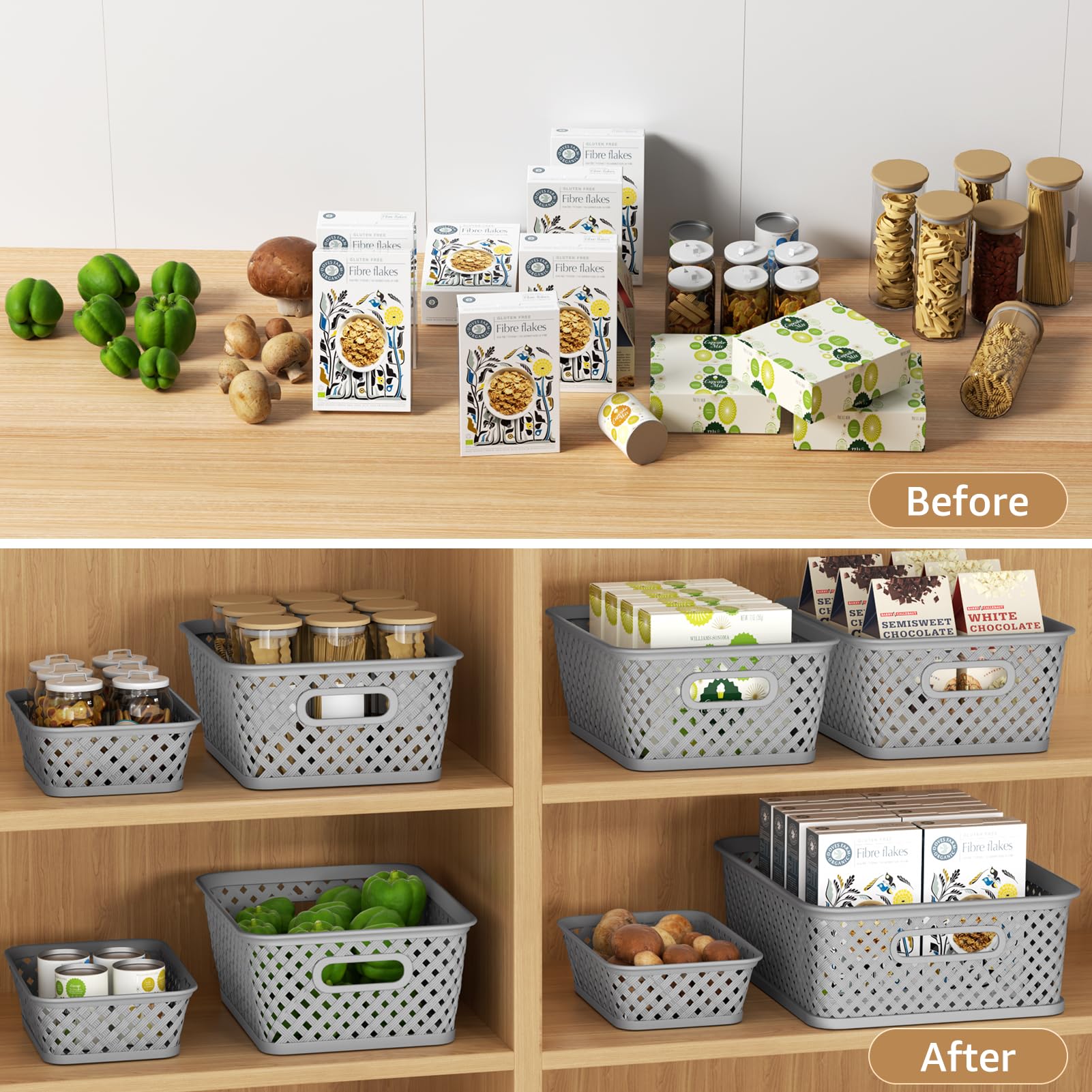 MaxGear with clothing and linens showing quick sorting and accessible storage
