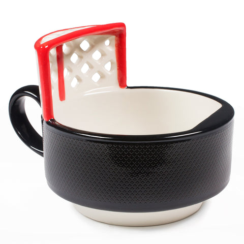MAX'IS Creations mug next to a standard coffee cup demonstrating size