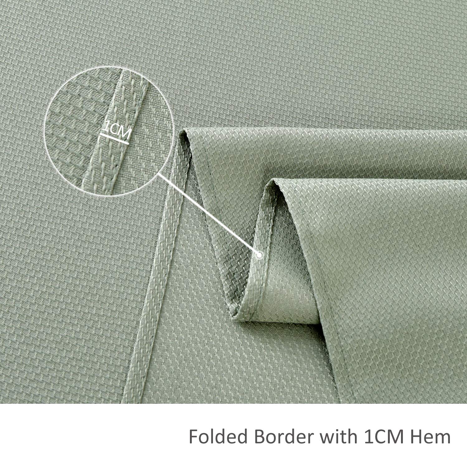 maxmill neatly folded tablecloth showing compact storage and convenience benefit