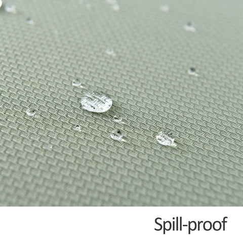 maxmill liquid beading on surface demonstrating spill resistance and easy cleanup benefit